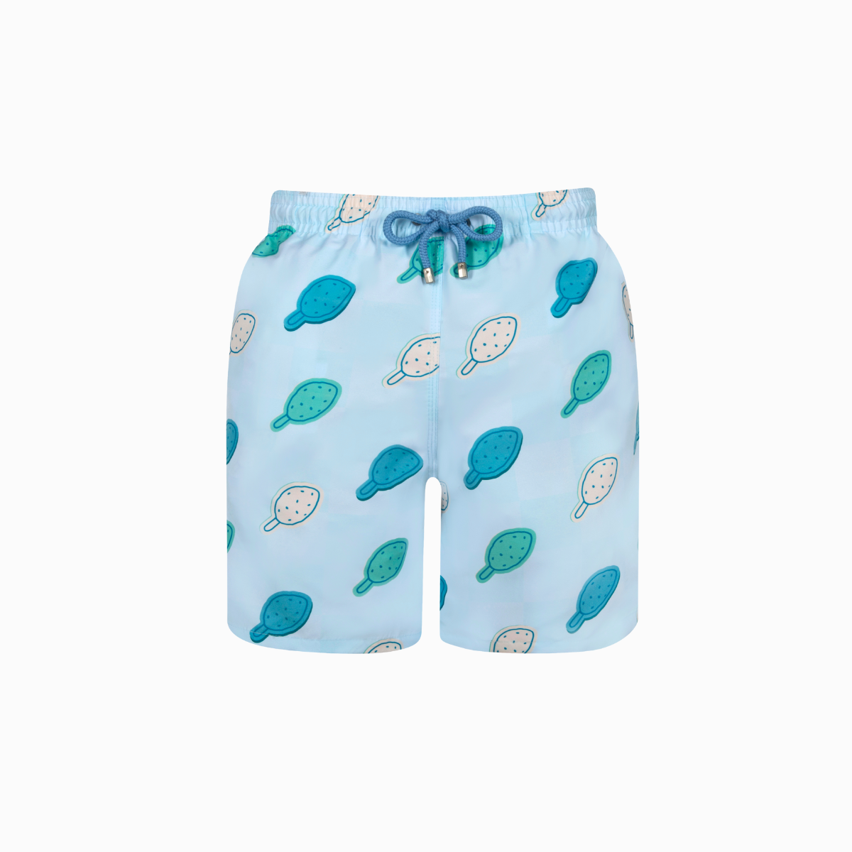 Long Swim Shorts | Checkerboard Lolly / Blue