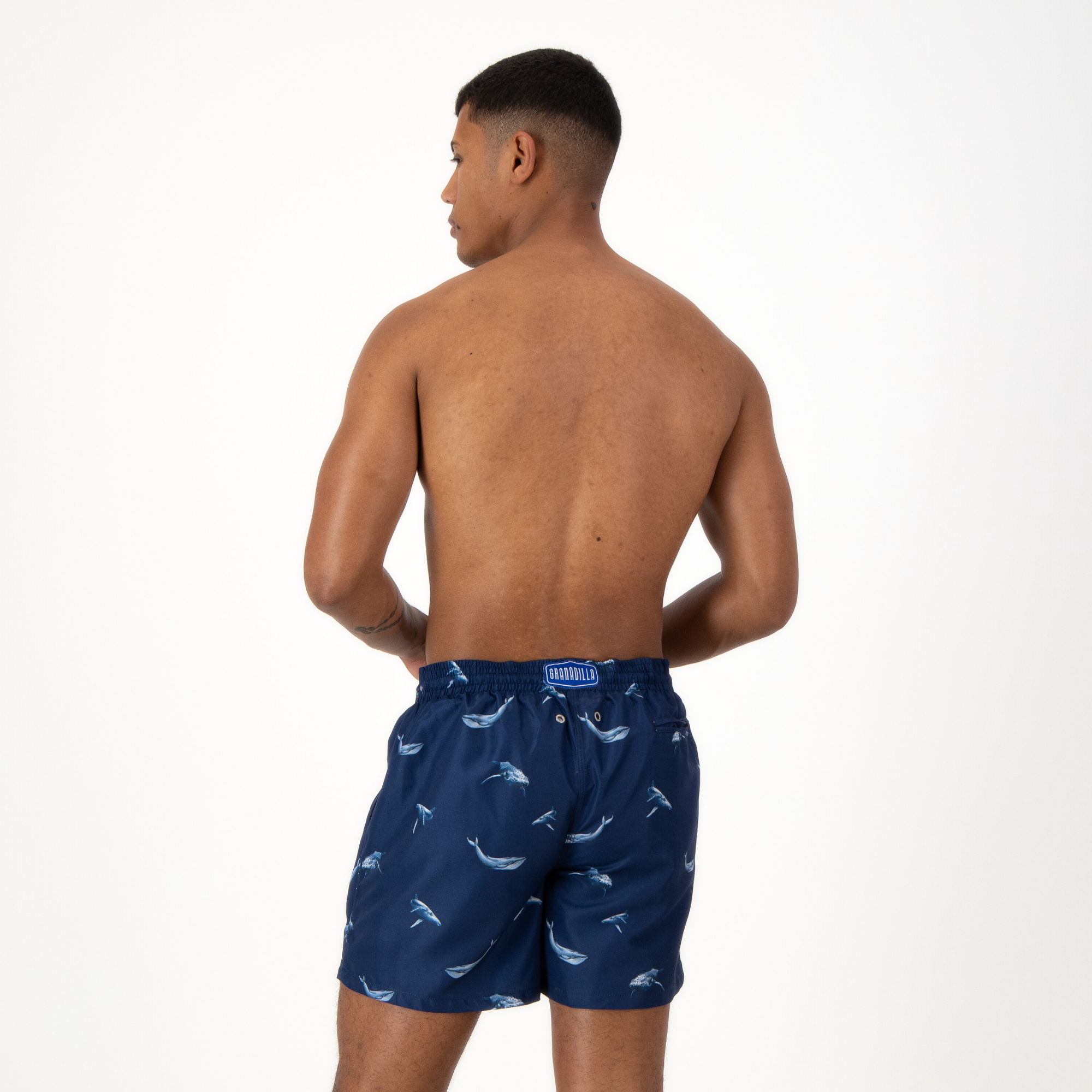 Mid-length Swim Shorts | Sea Life / Navy