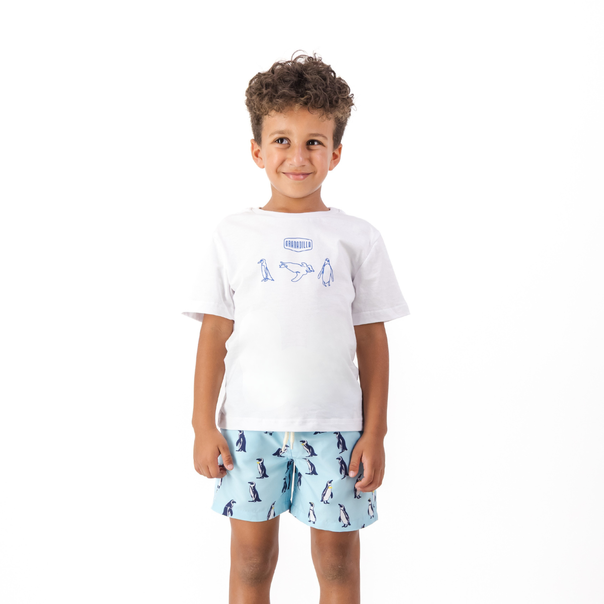 Kids Tee | Penguins / Blue