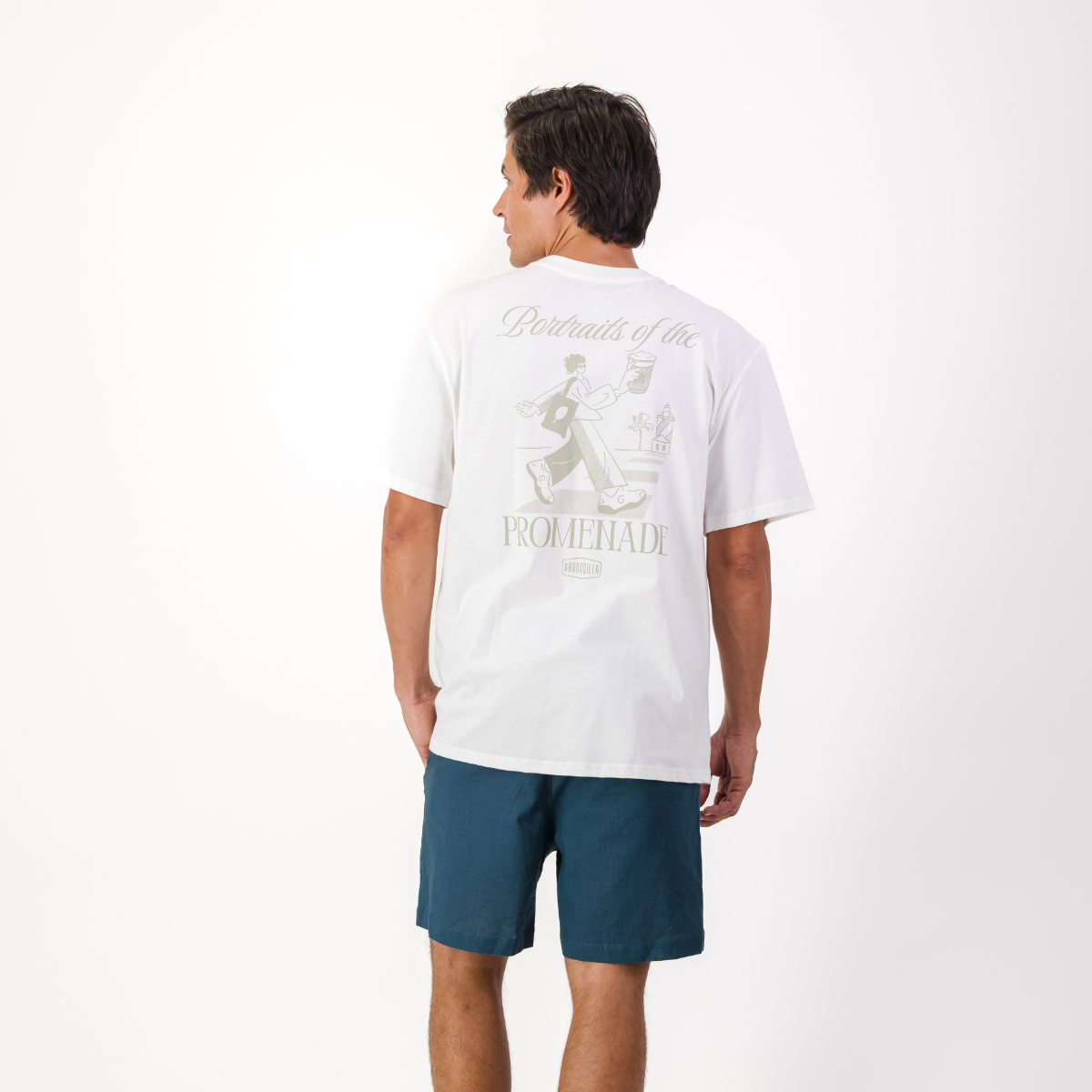 Mens Pull on Shorts / Teal