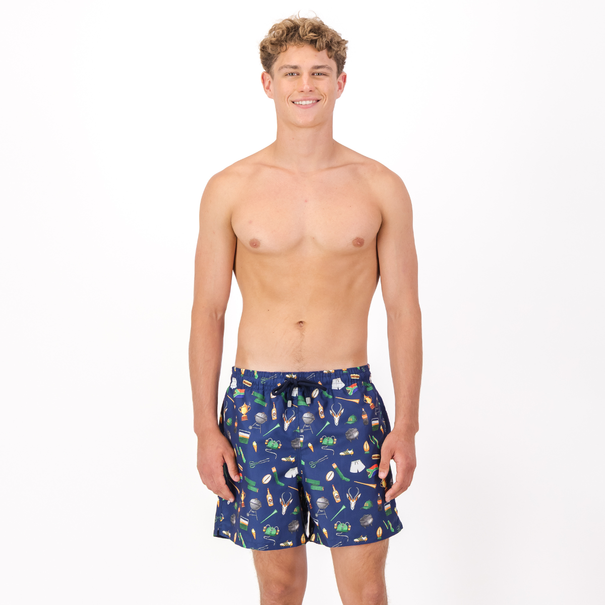 Mid-length Swim Shorts | Game Day / Navy