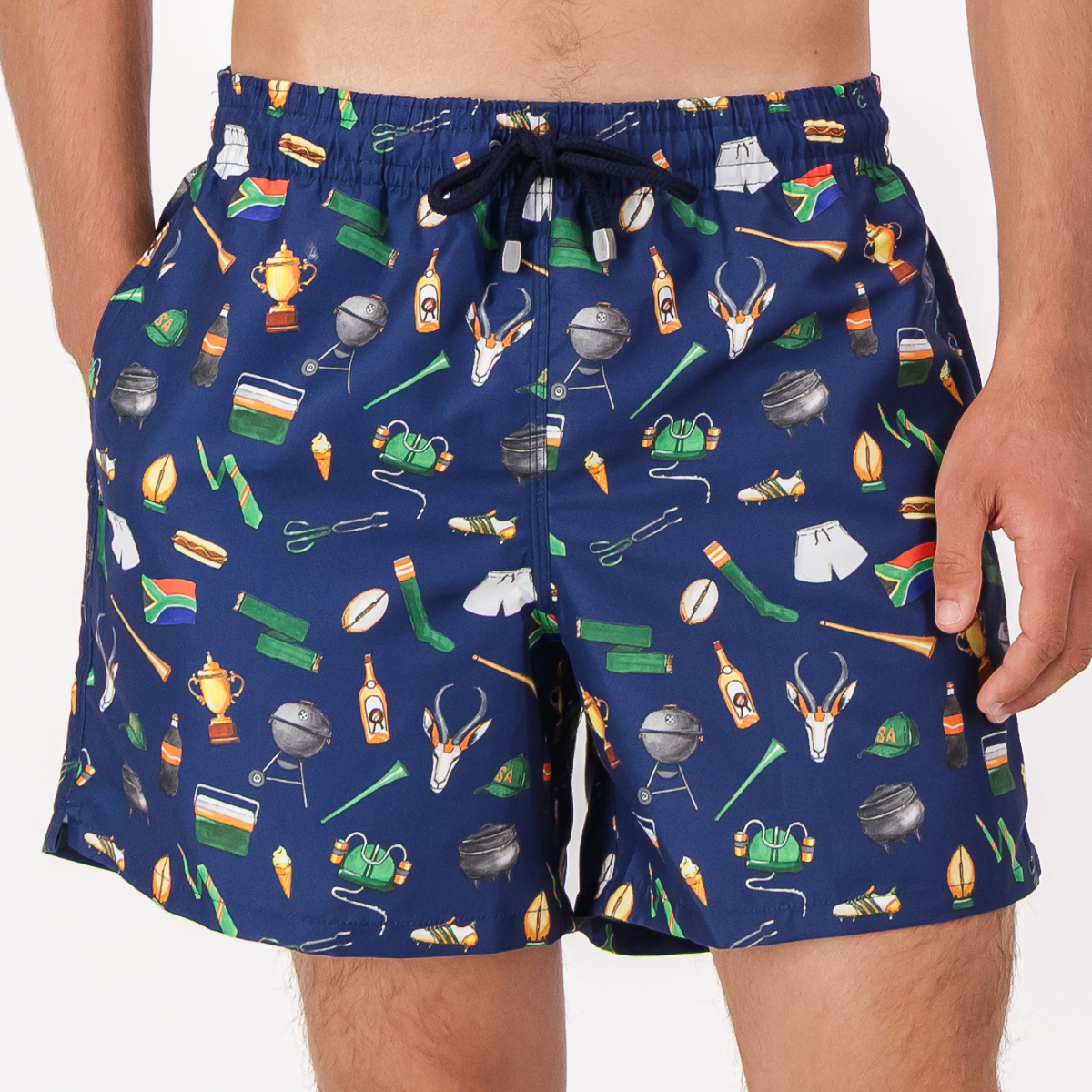 Mid-length Swim Shorts | Game Day / Navy