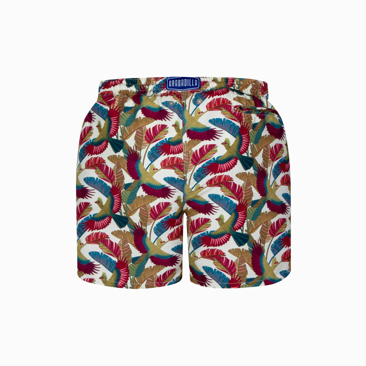 Mid-length Swim Shorts | Loerie / Cream