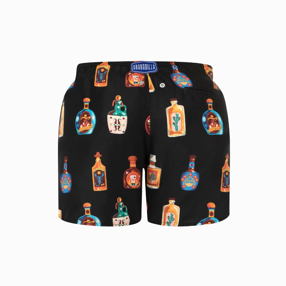 Mid-length Swim Shorts | Tequila / Black
