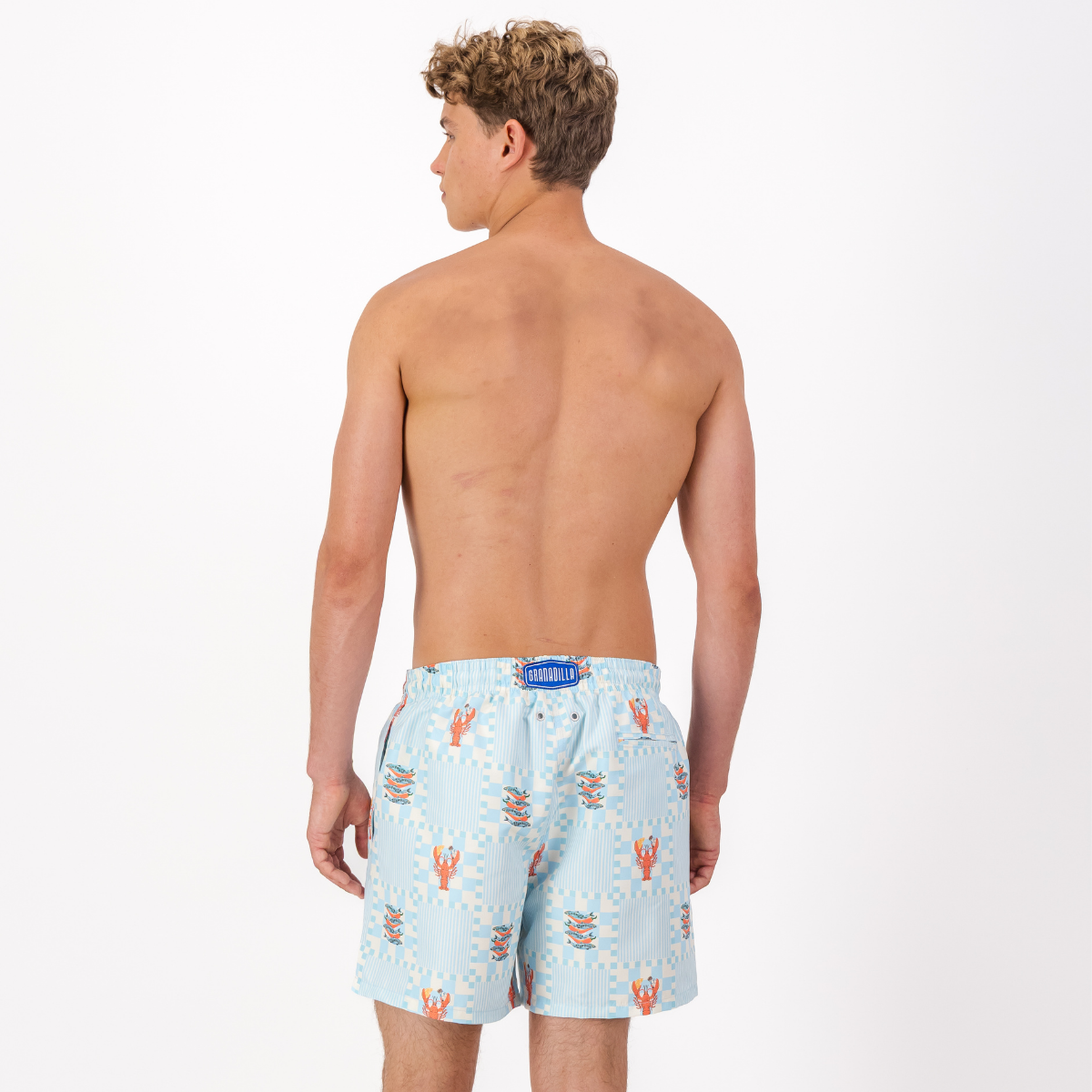 Mid-length Swim Shorts | Retro Reef / Blue