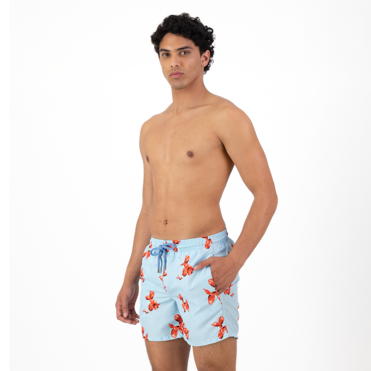 Mid-length Swim Shorts | Balloon Dogs / Blue