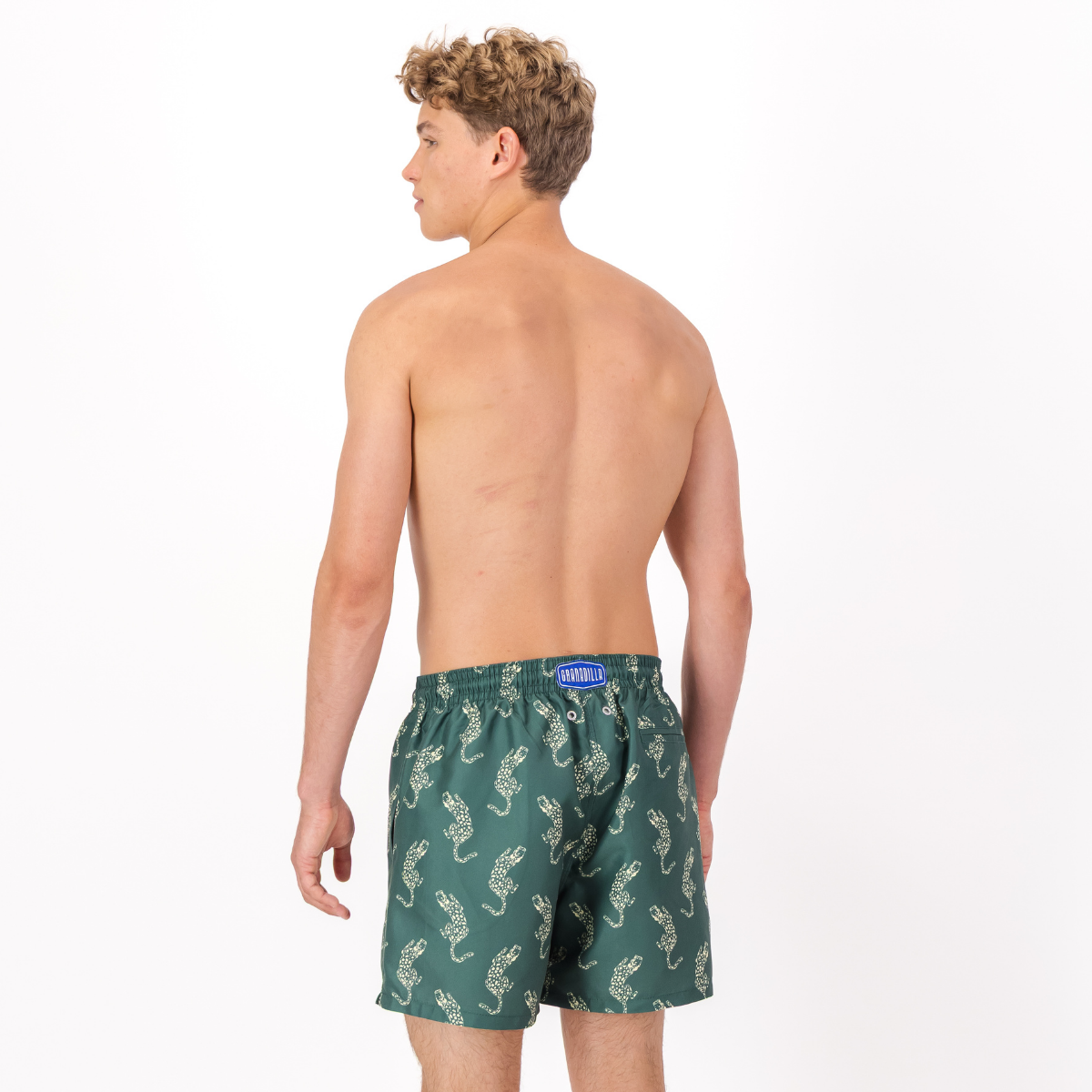Mid-length Swim Shorts | Leopard / Emerald