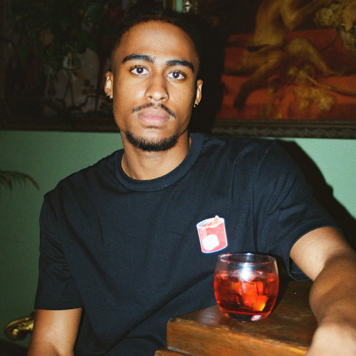 Loose Black Tee | Negroni Club