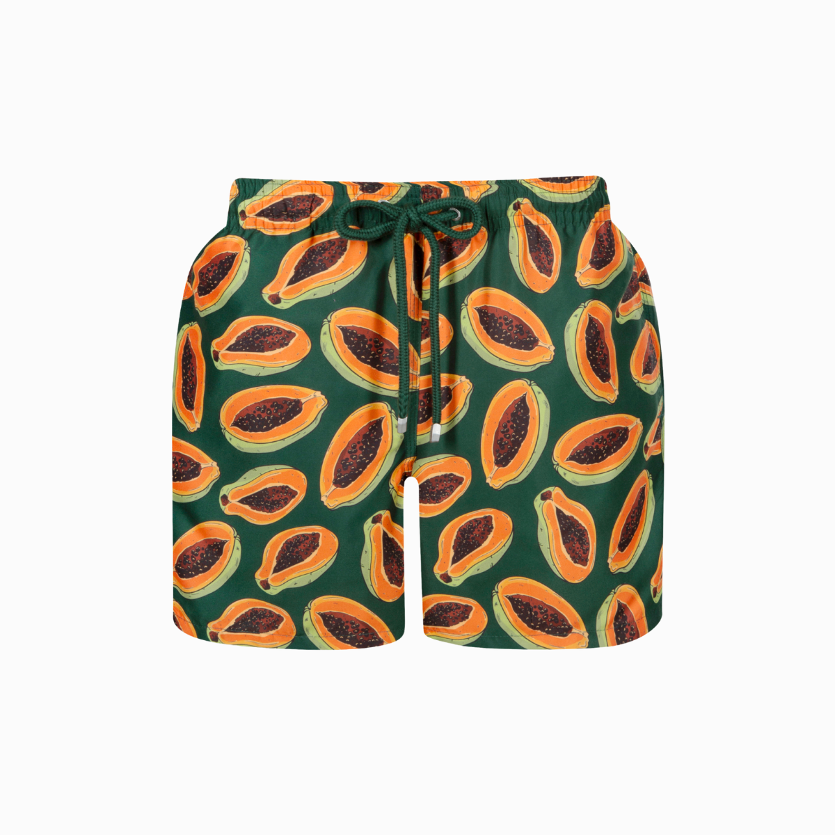 Mid-length Swim Shorts | Pawpaw / Emerald