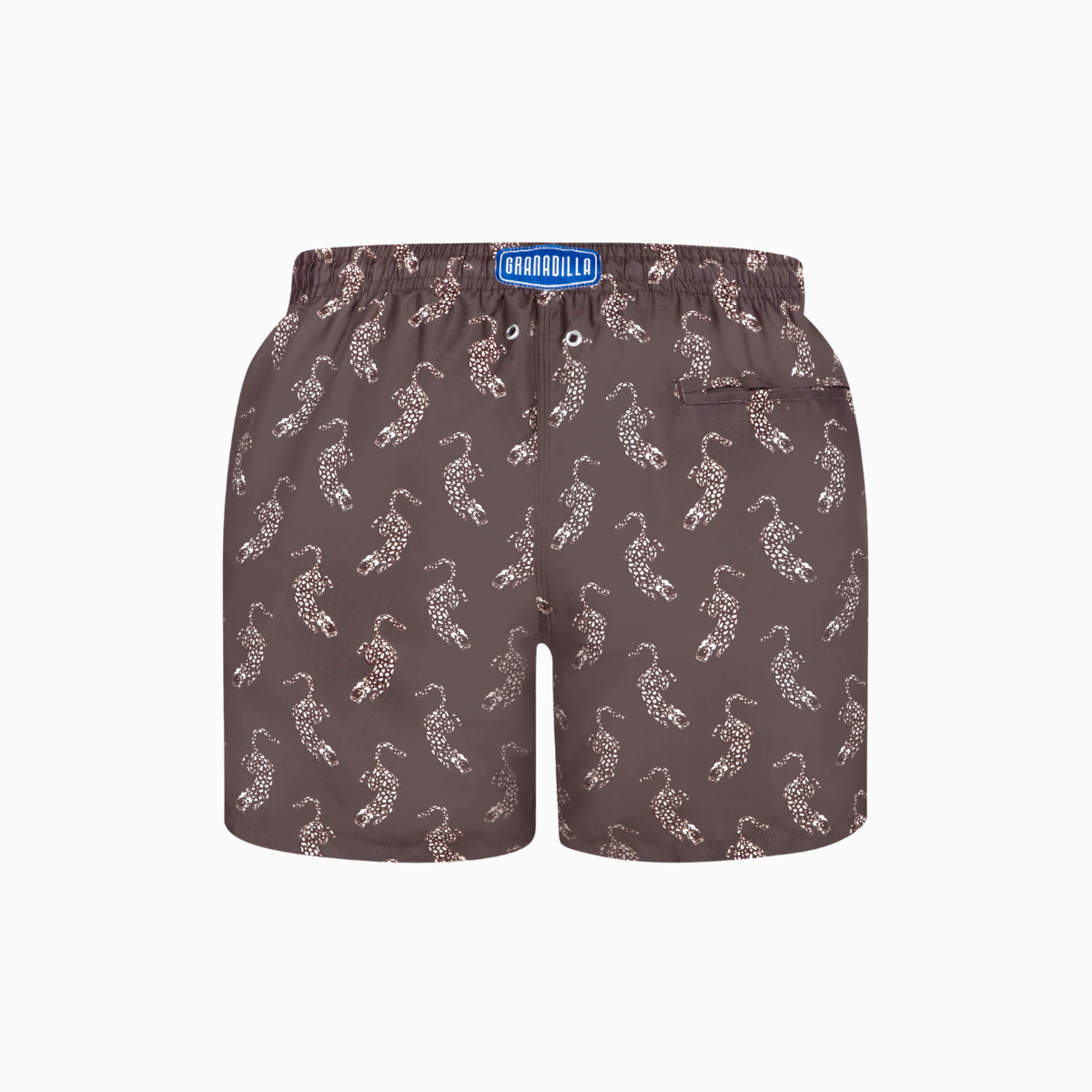 Mid-length Swim Shorts | Leopard / Brown