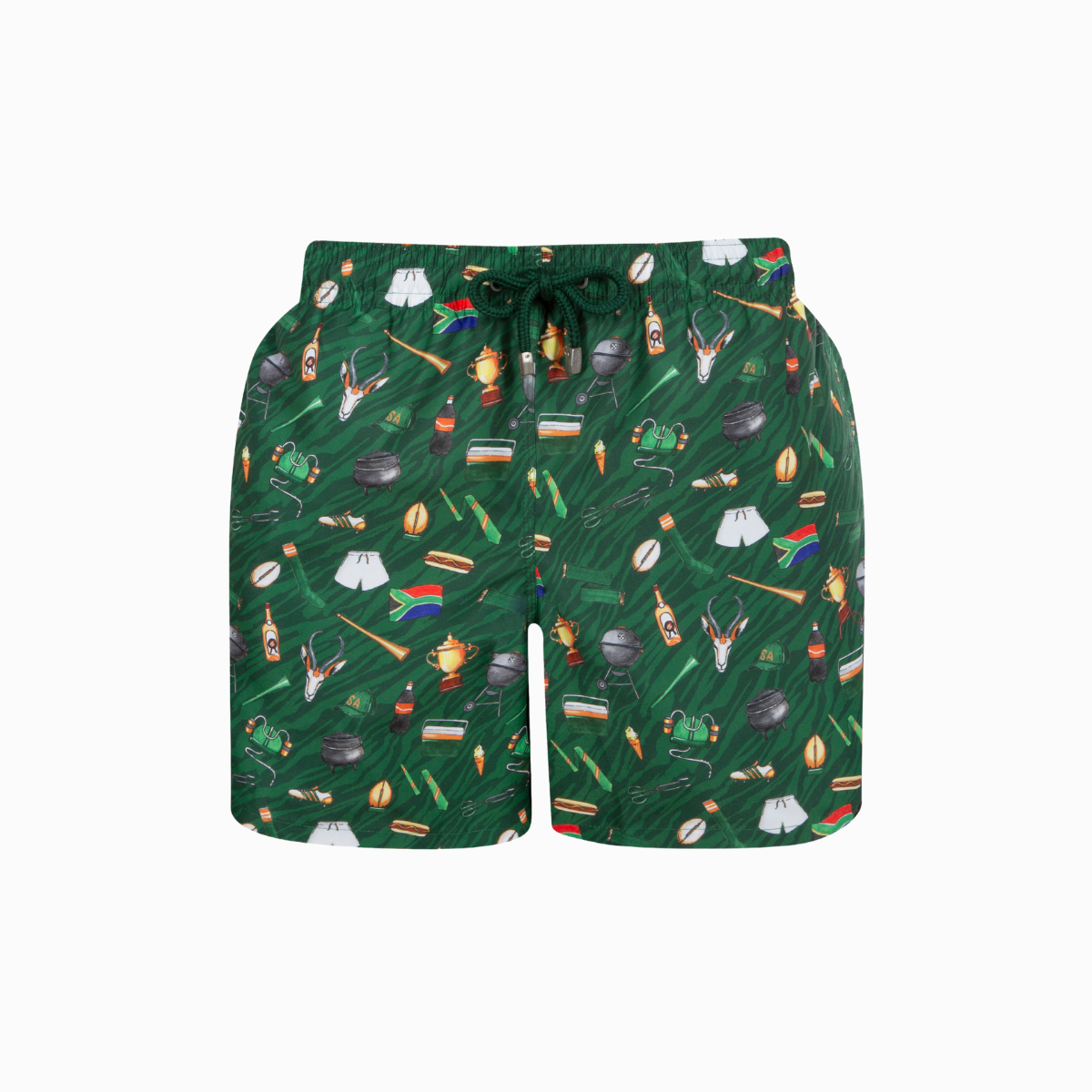 Mid-length Swim Shorts | Game Day / Green