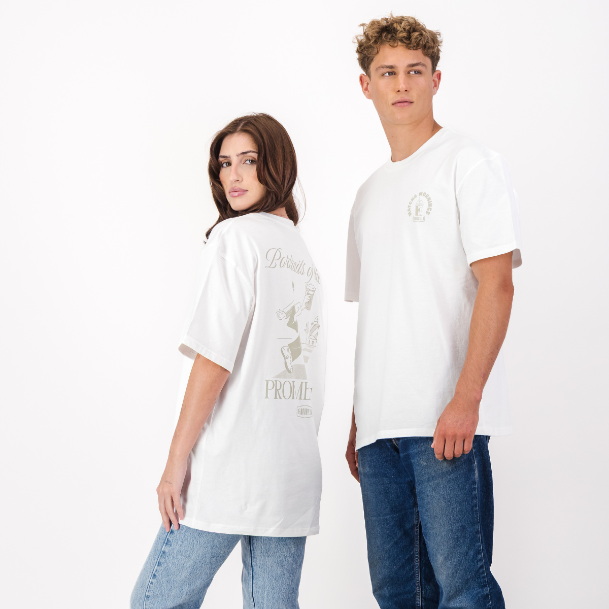 Loose Tee | Matcha Morning / Off-White