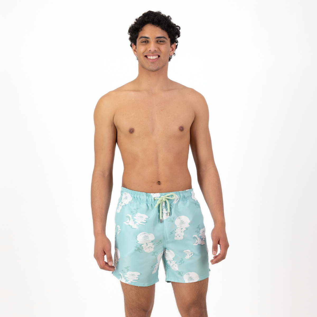 Mid-length Swim Shorts | Hippo / Mint