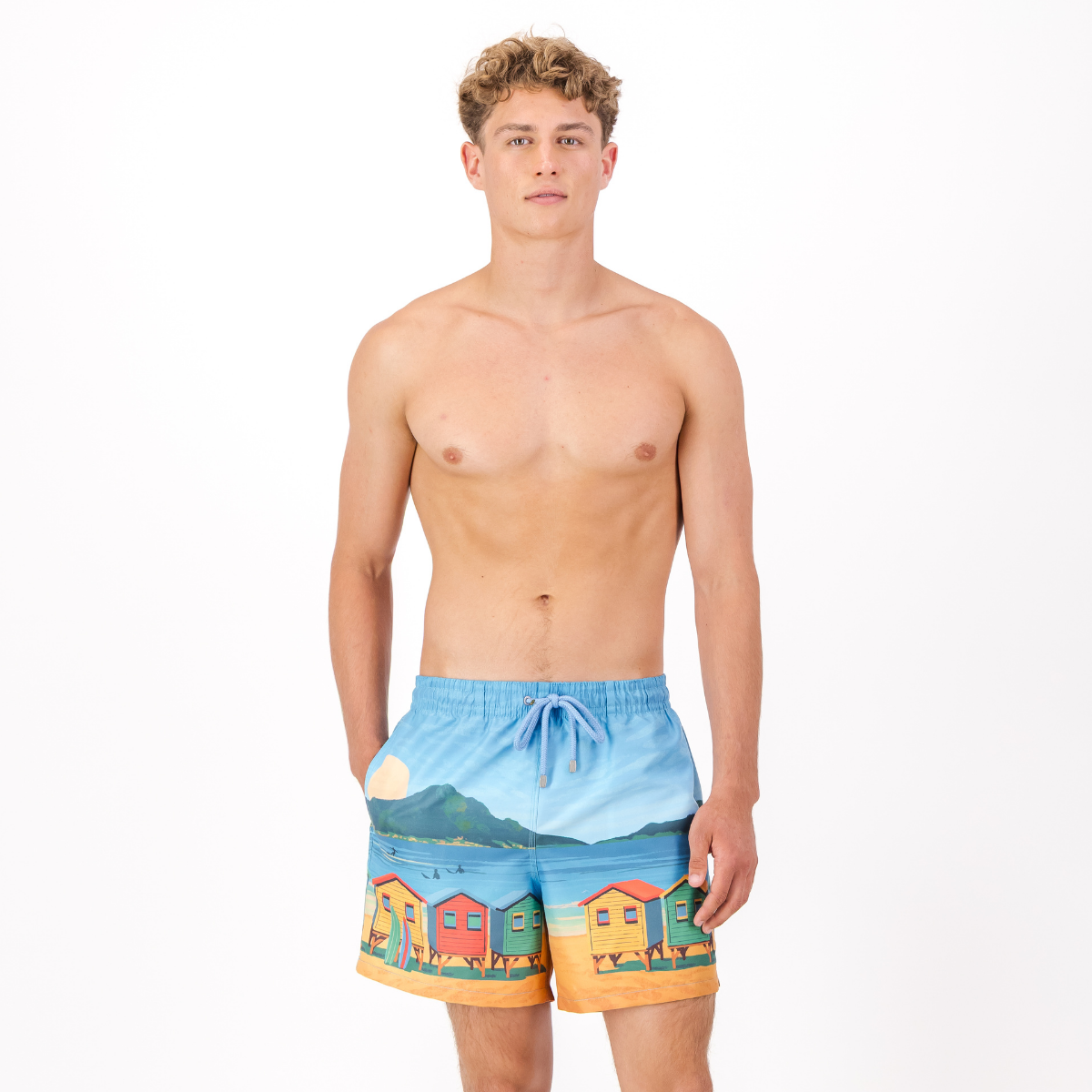 Mid-length Swim Shorts | Muizies / Blue