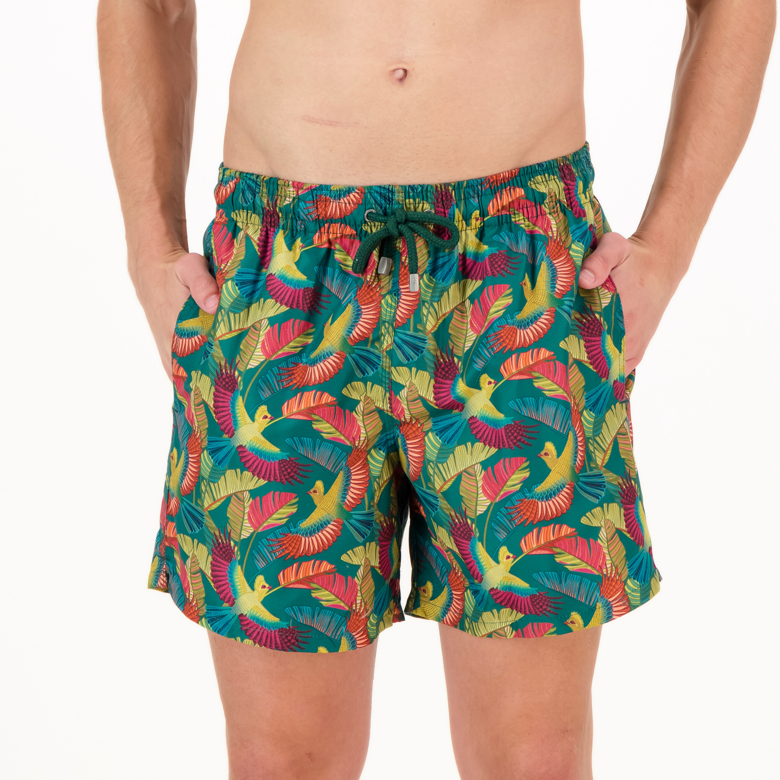 Mid-length Swim Shorts | Loerie / Green