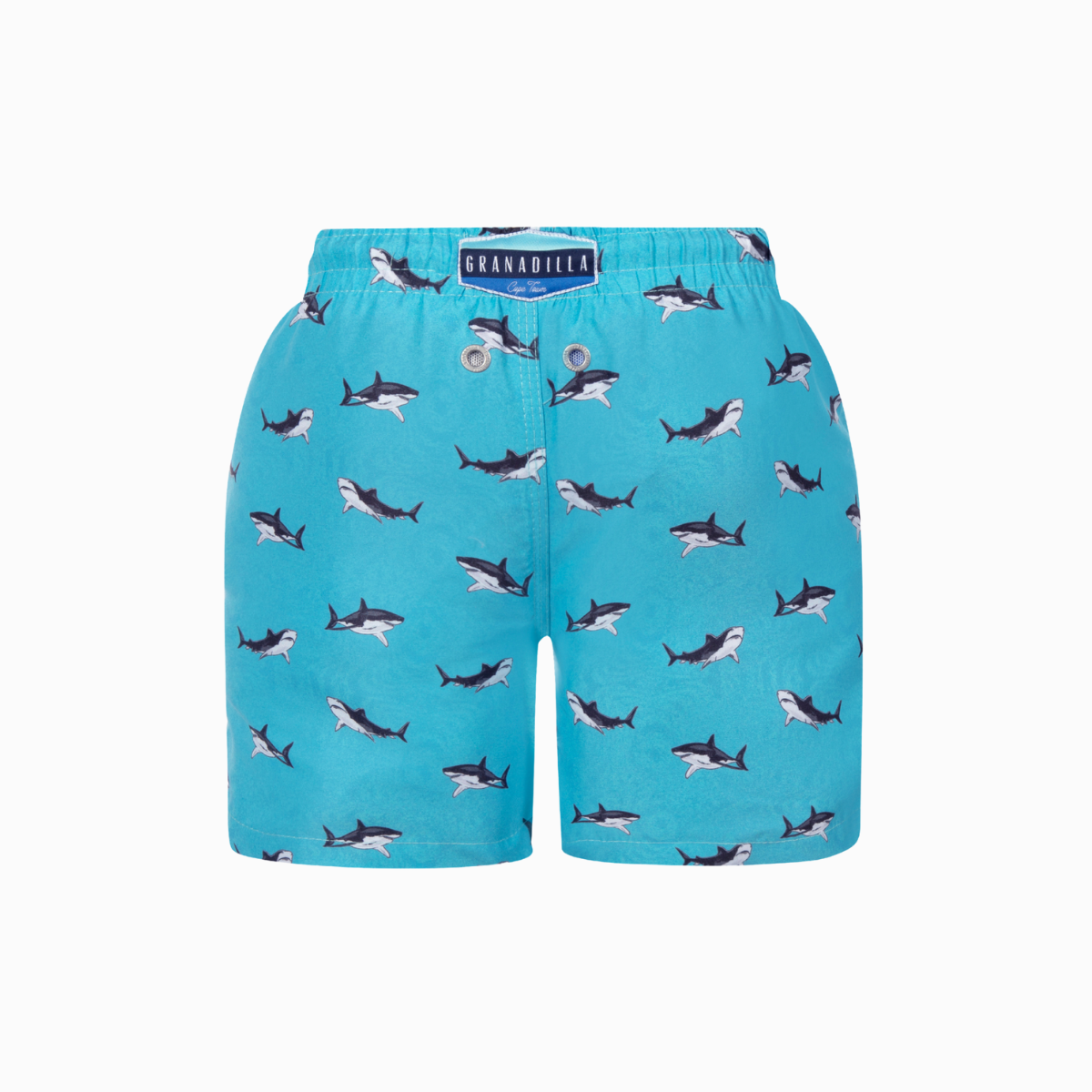Kids Swim Shorts | Sharks / Teal