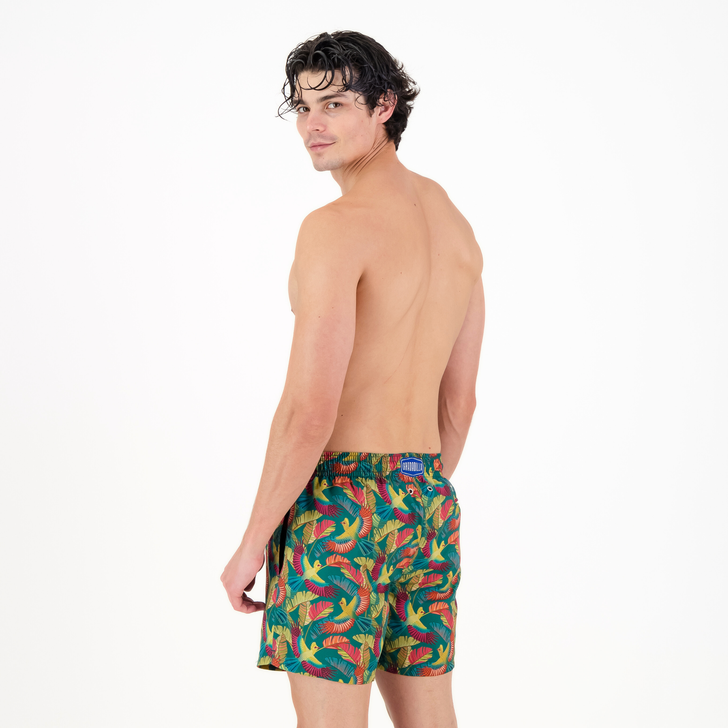 Mid-length Swim Shorts | Loerie / Green