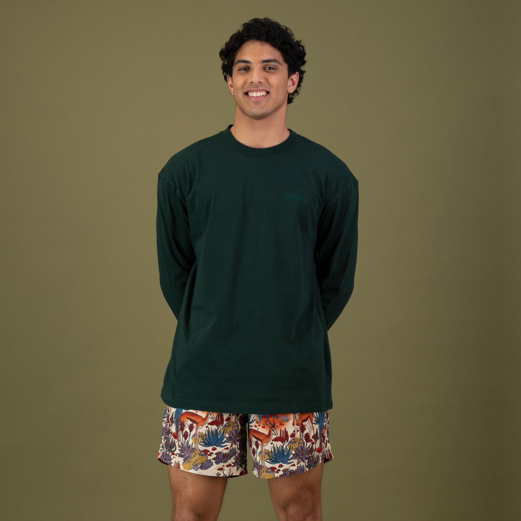 Emerald Long Sleeve | Granadilla Embroidery