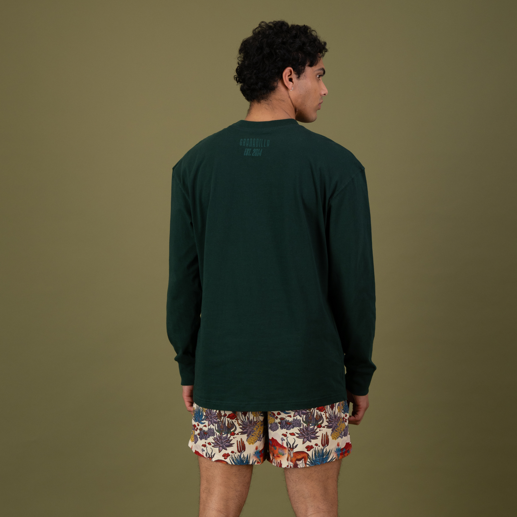 Emerald Long Sleeve | Granadilla Embroidery