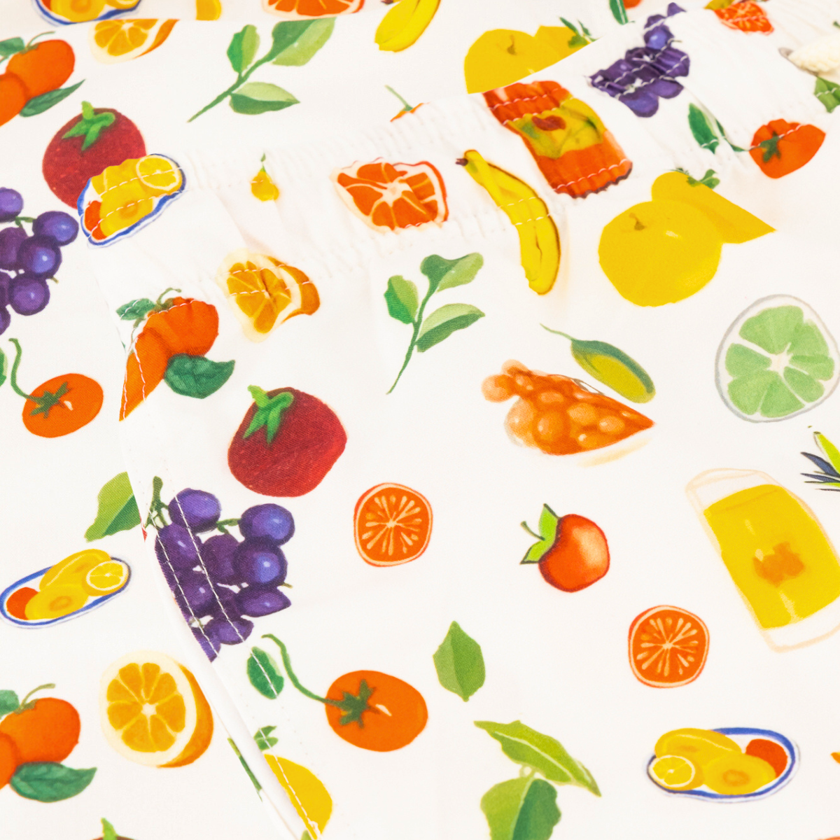 Mid-length Swim Shorts | Picnic / Cream