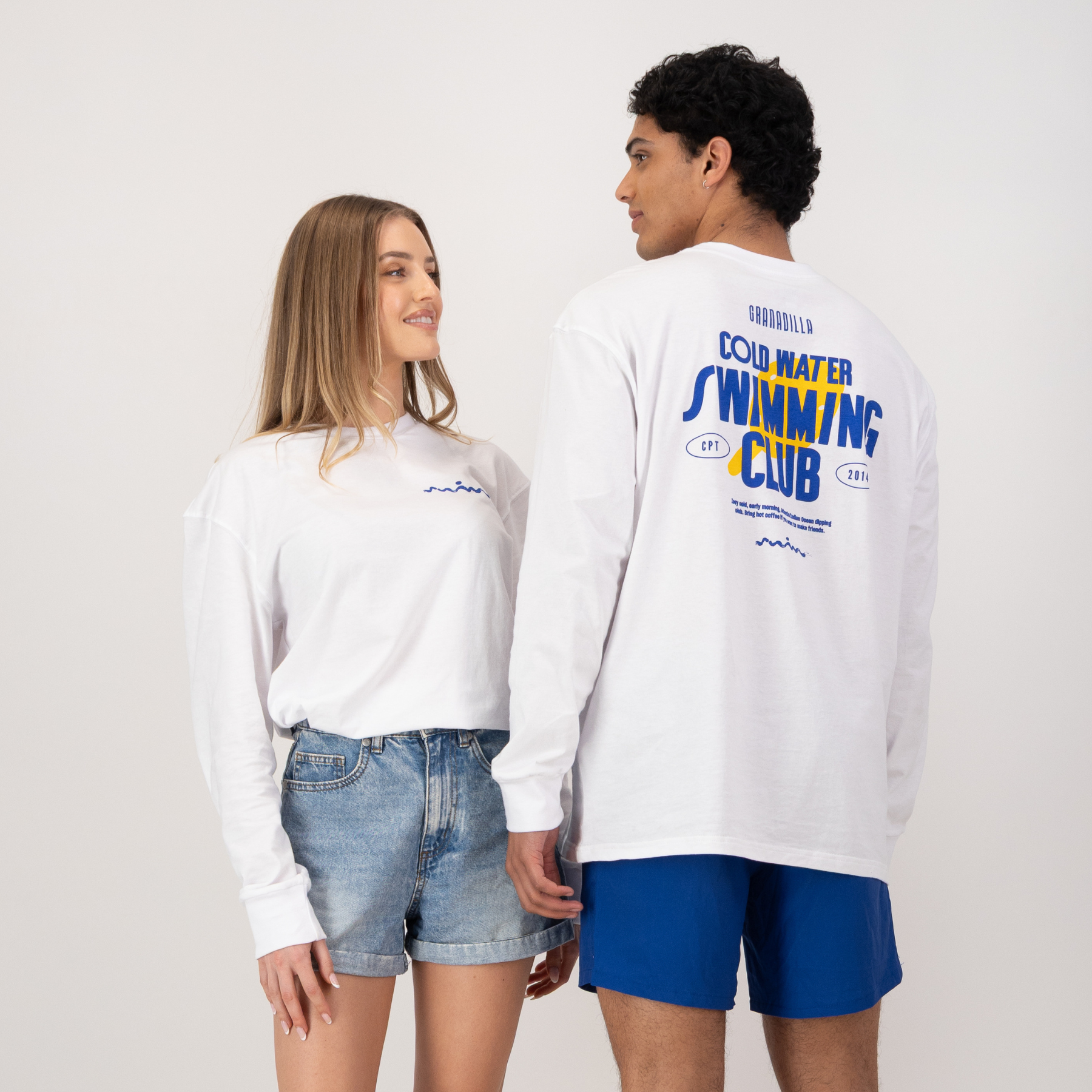White Long Sleeve | Swimming Club