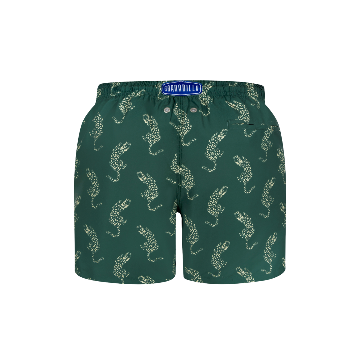 Mid-length Swim Shorts | Leopard / Emerald