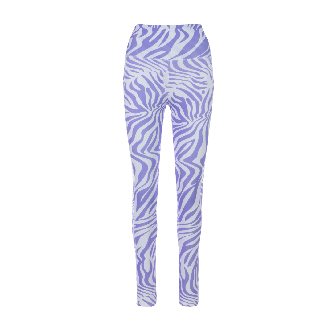 Active Leggings | Zebra Lilac