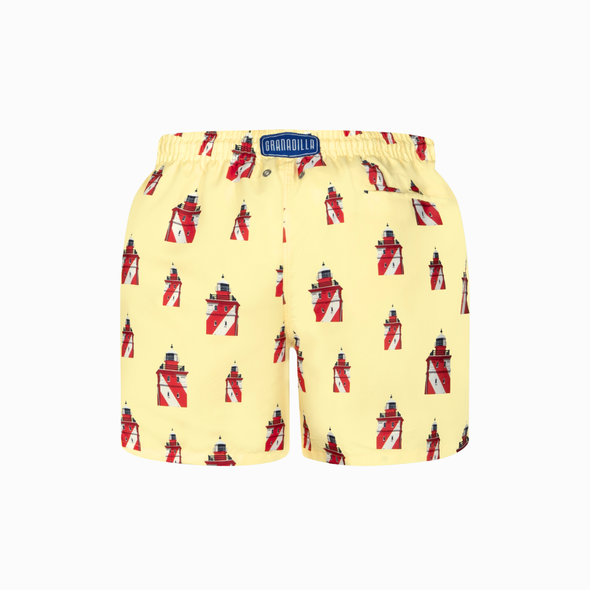 Mid-Length Swim Shorts | Lighthouse / Butter Yellow