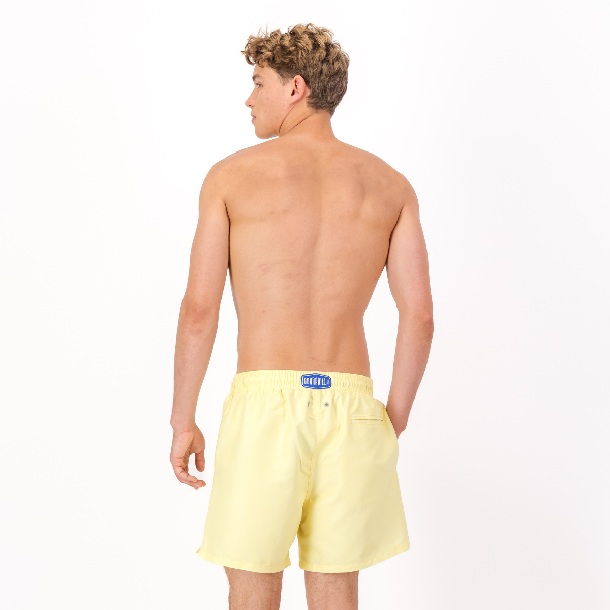 Mid-length Swim Shorts | Stone Wash / Yellow