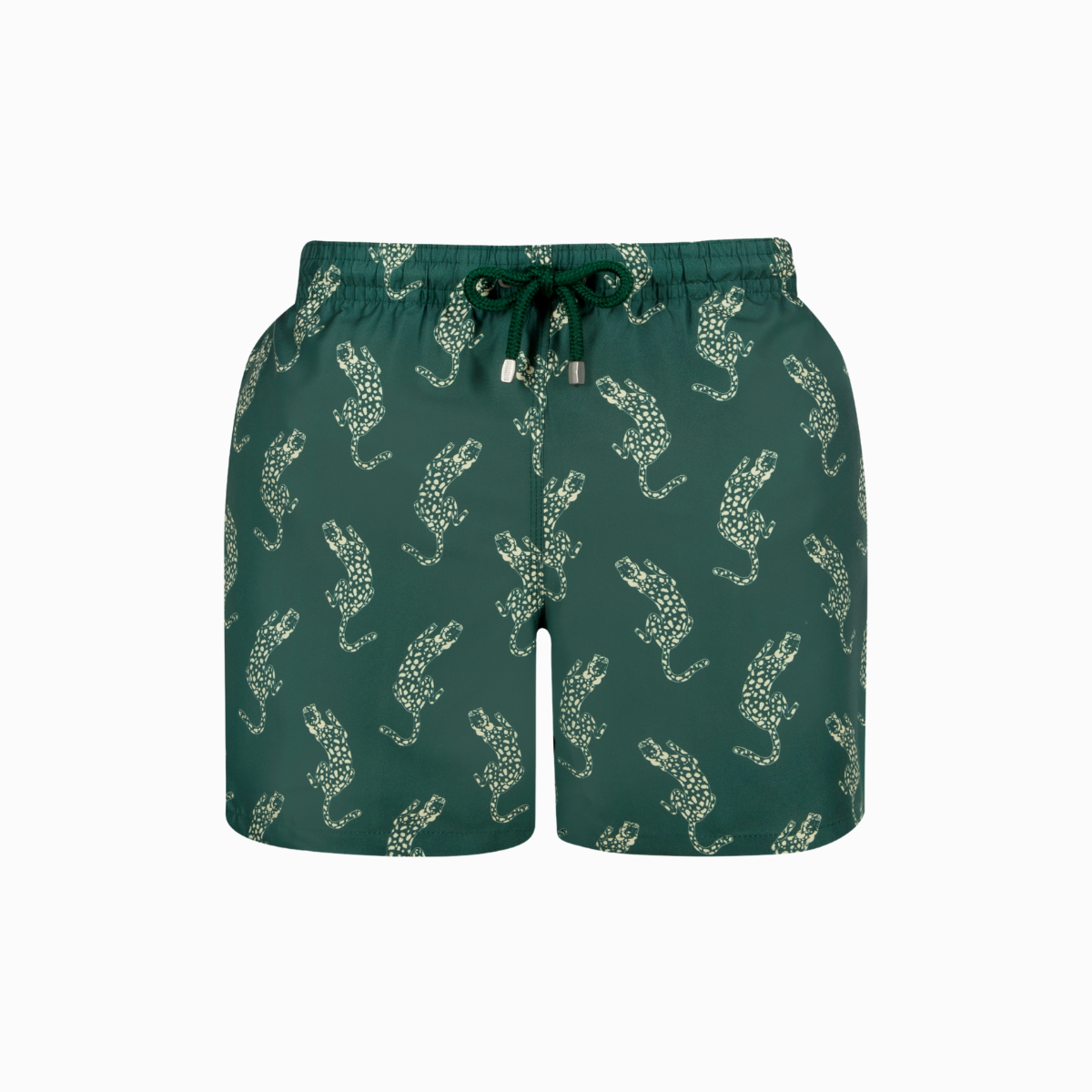 Mid-length Swim Shorts | Leopard / Emerald