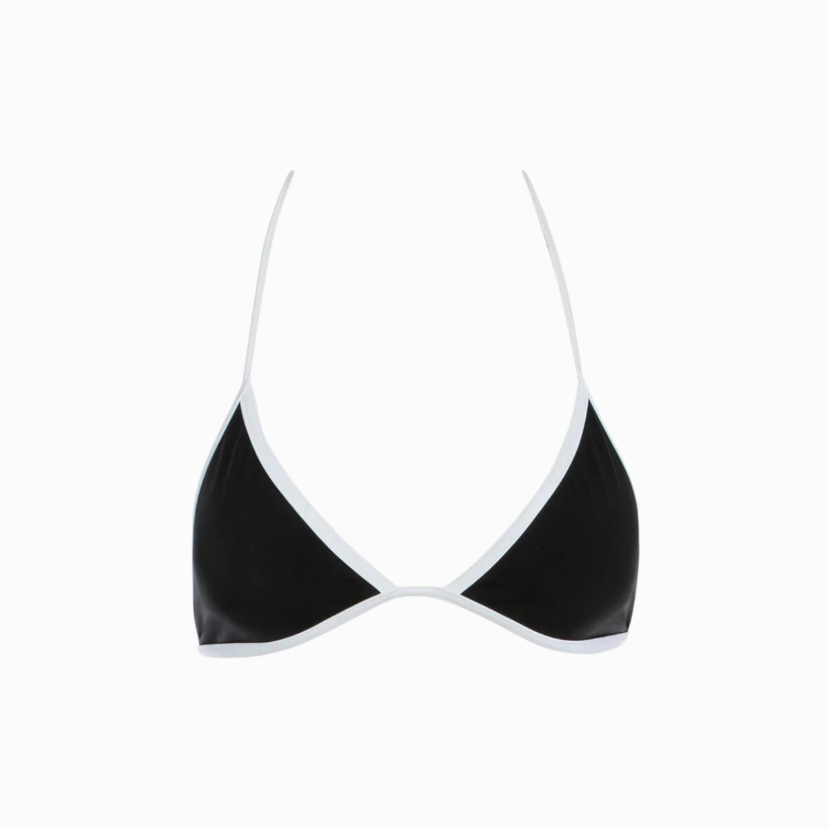 Black and white bikini top sales