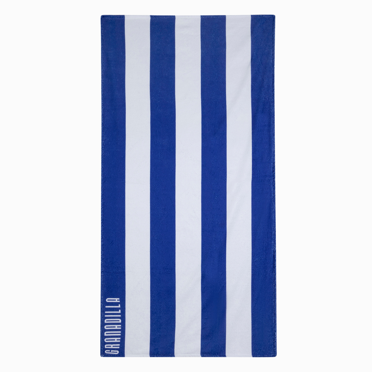 Navy stripe beach towel sale