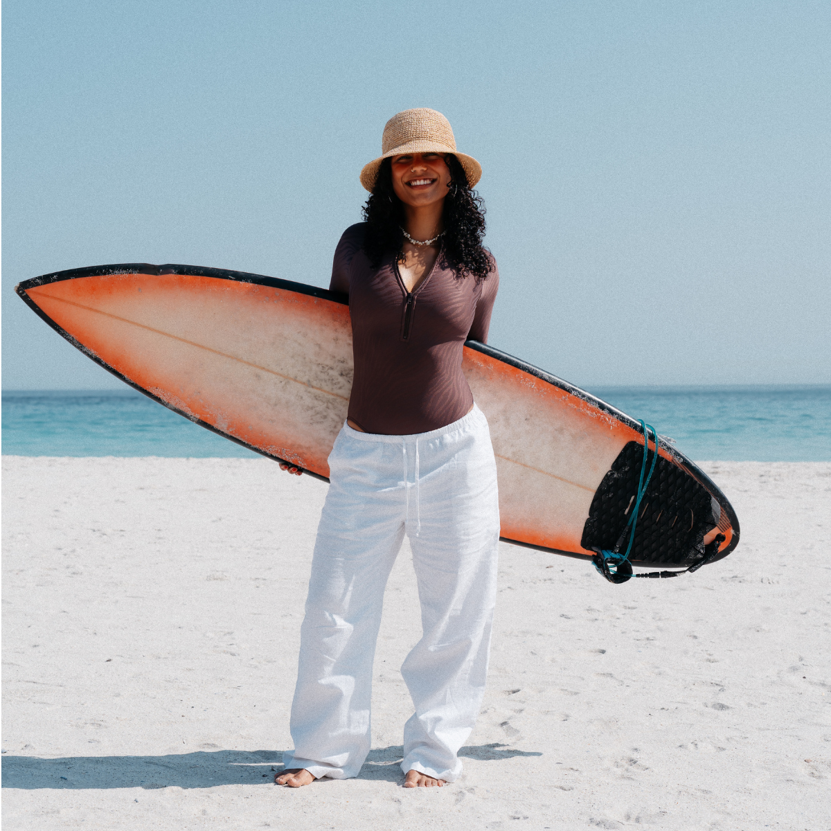 Womens Long Sleeve One Piece | Zebra Texture / Chocolate