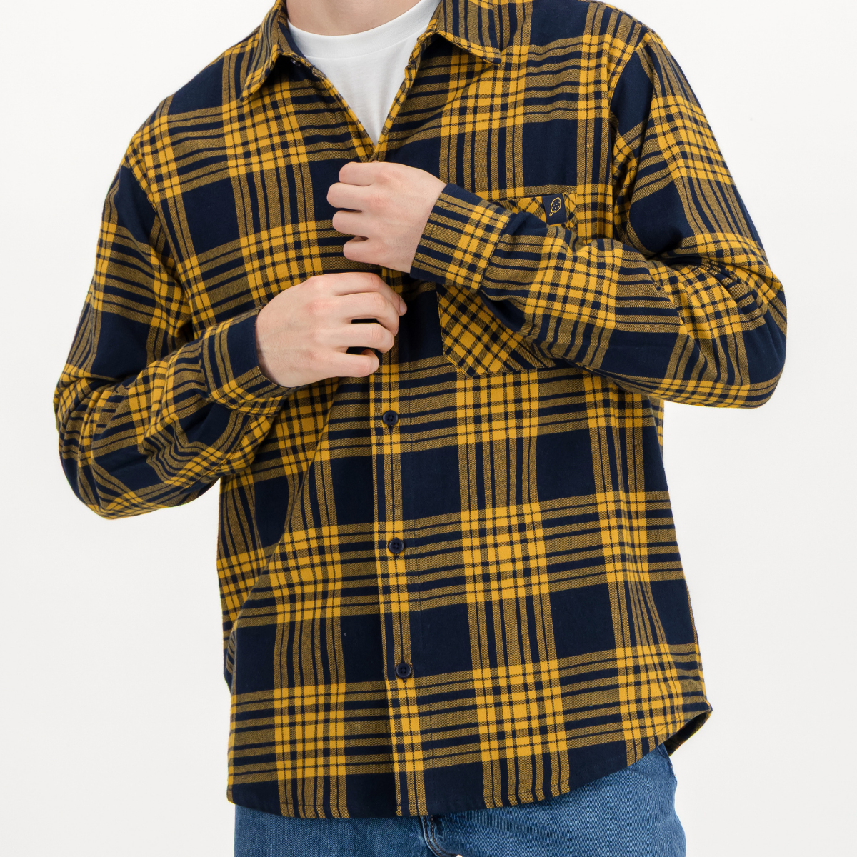 Mens Long Sleeve Shirt | Checked / Multi | Flannel