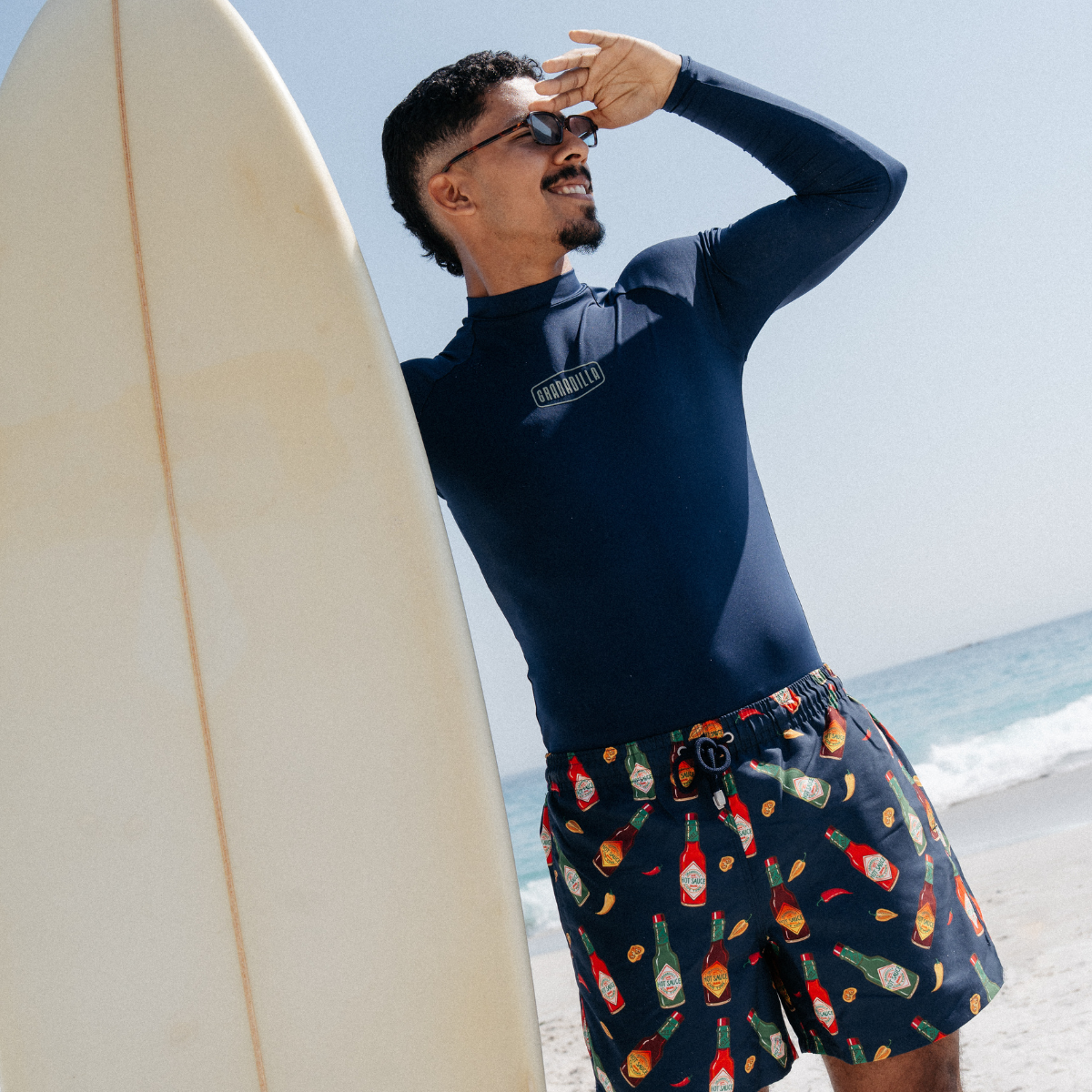 Mens Rash Vest | Plain / Navy