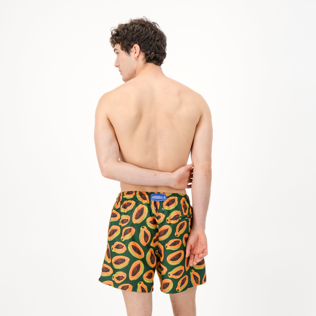 Mid-length Swim Shorts | Pawpaw / Emerald