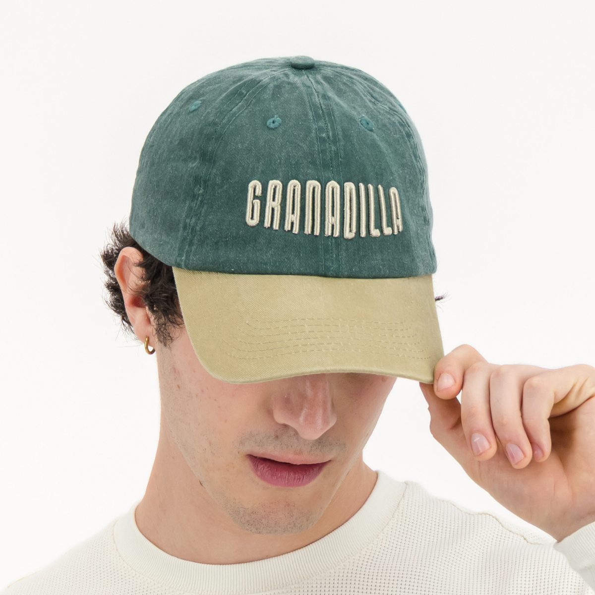 Peak Cap | Two Tone / Olive and Stone
