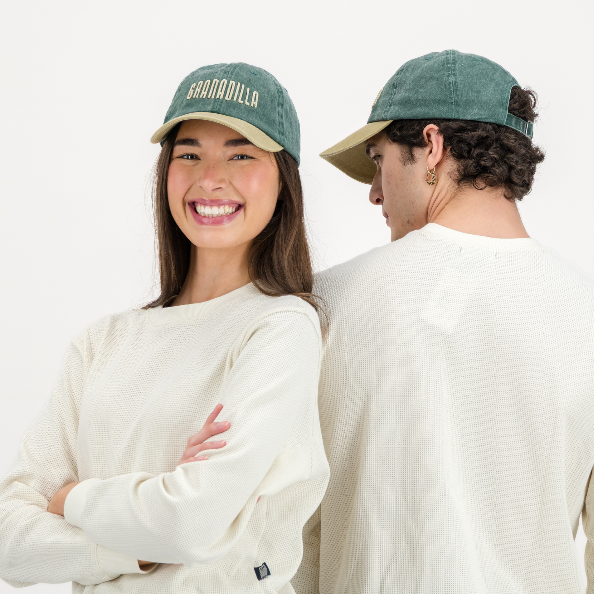 Peak Cap | Two Tone / Olive and Stone