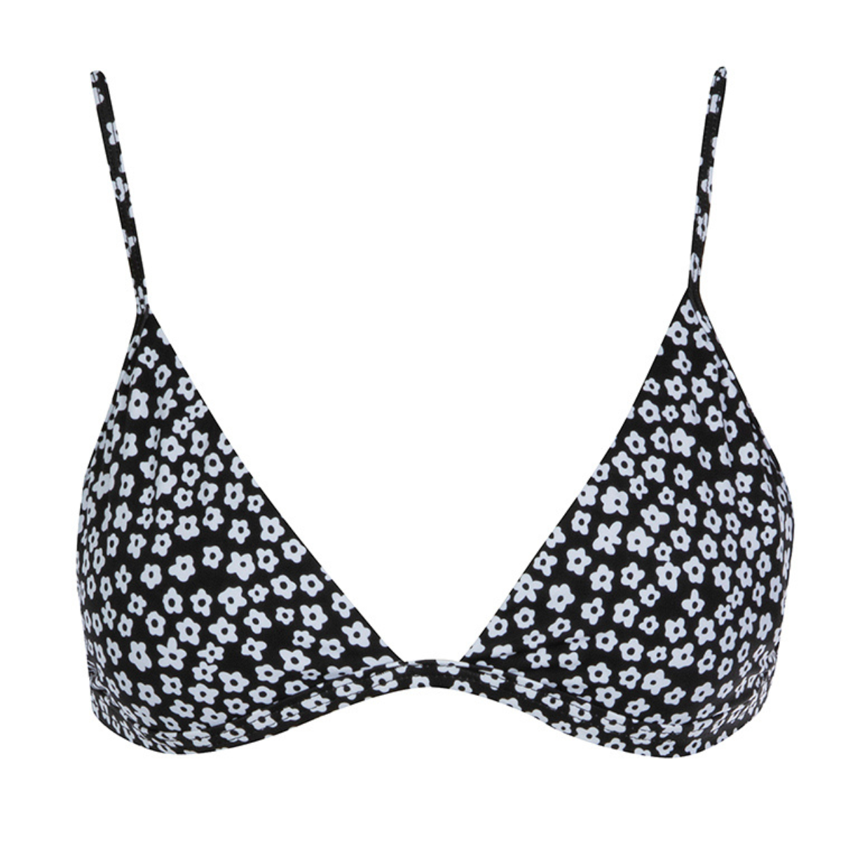 Bralette Bikini Top | Baby Daisy Black