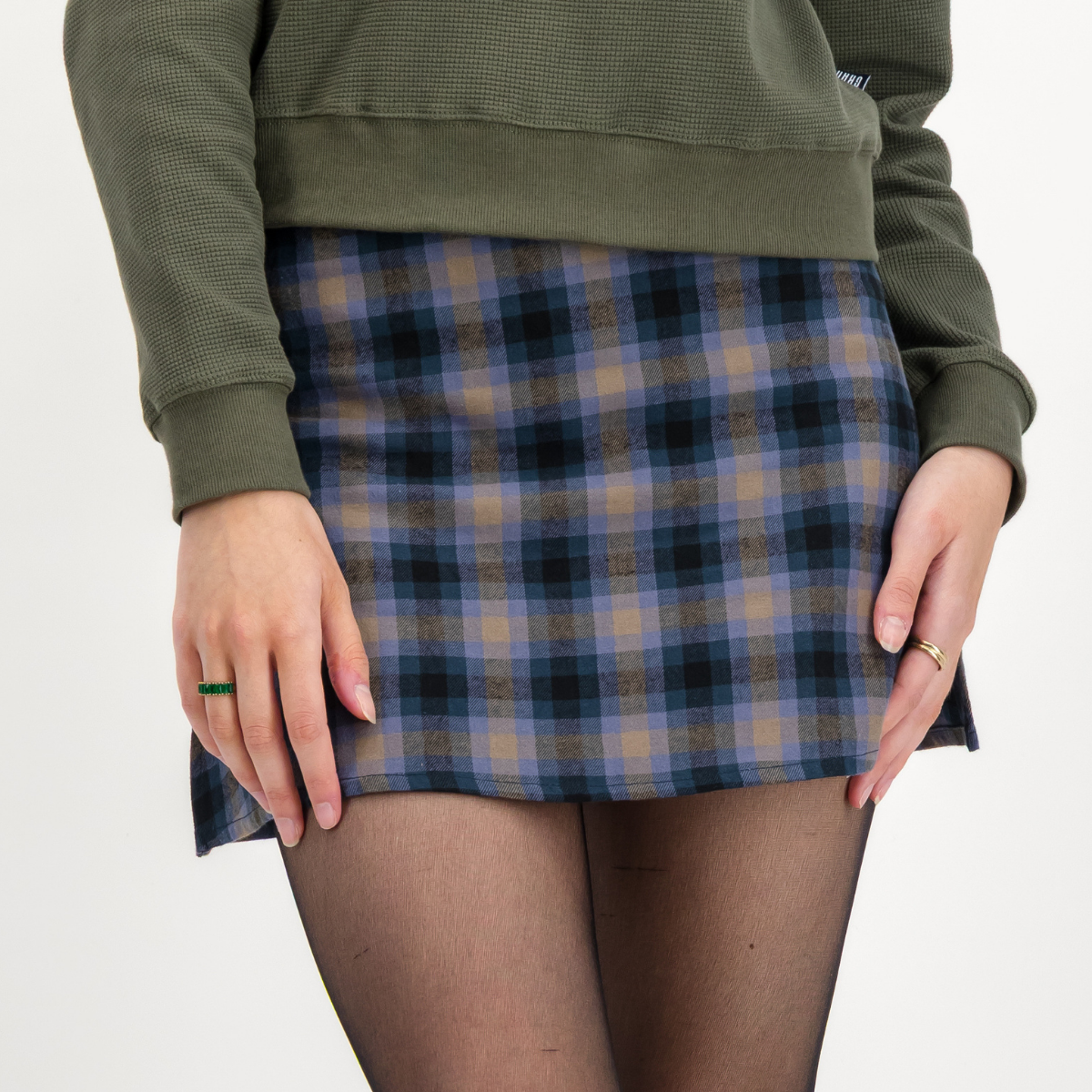 Womens Mini Skirt | Yorke / Blue