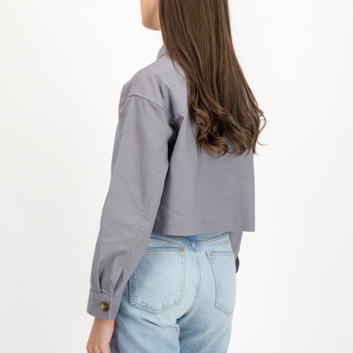 Womens Shacket | Plain / Grey
