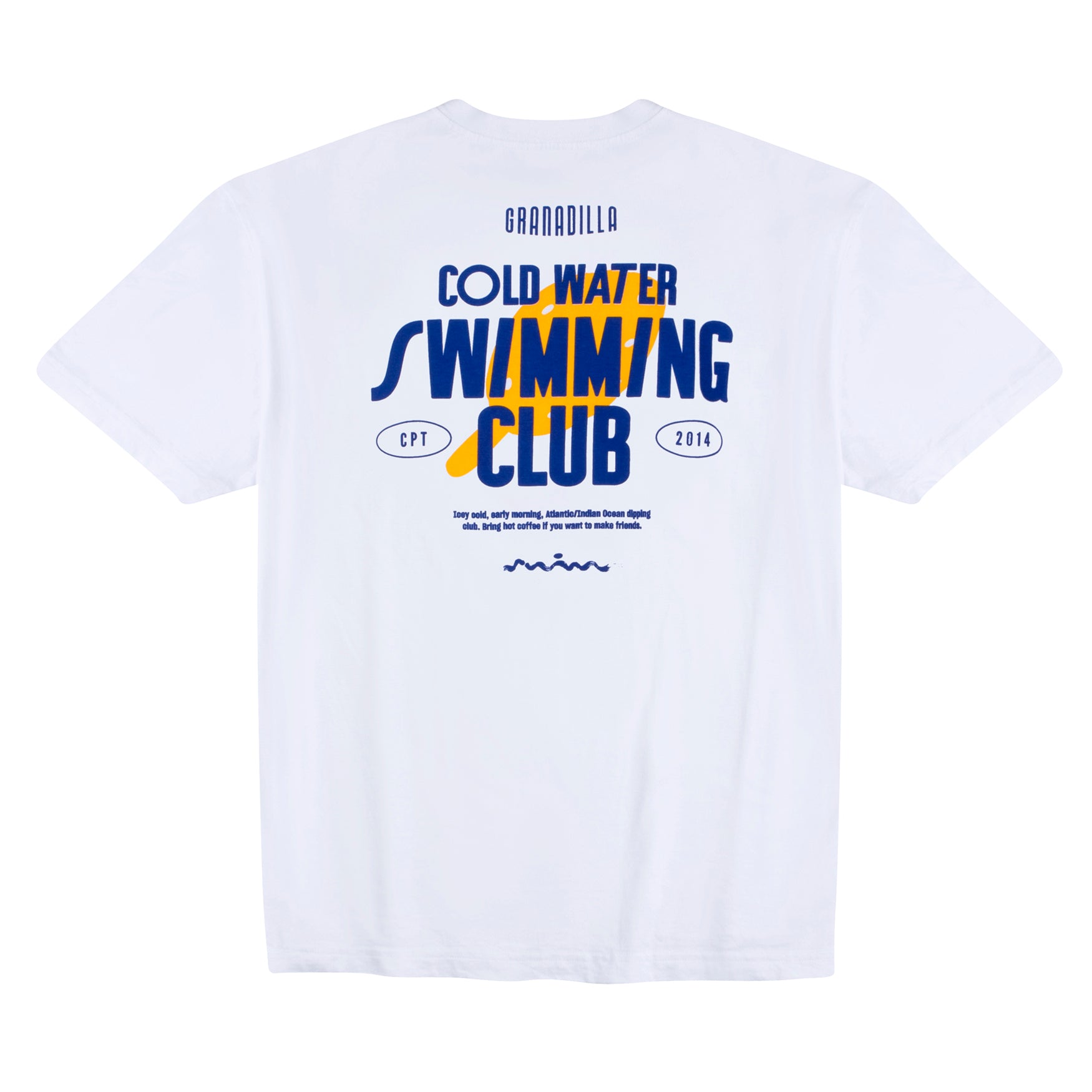 Loose White Tee | Swimming Club