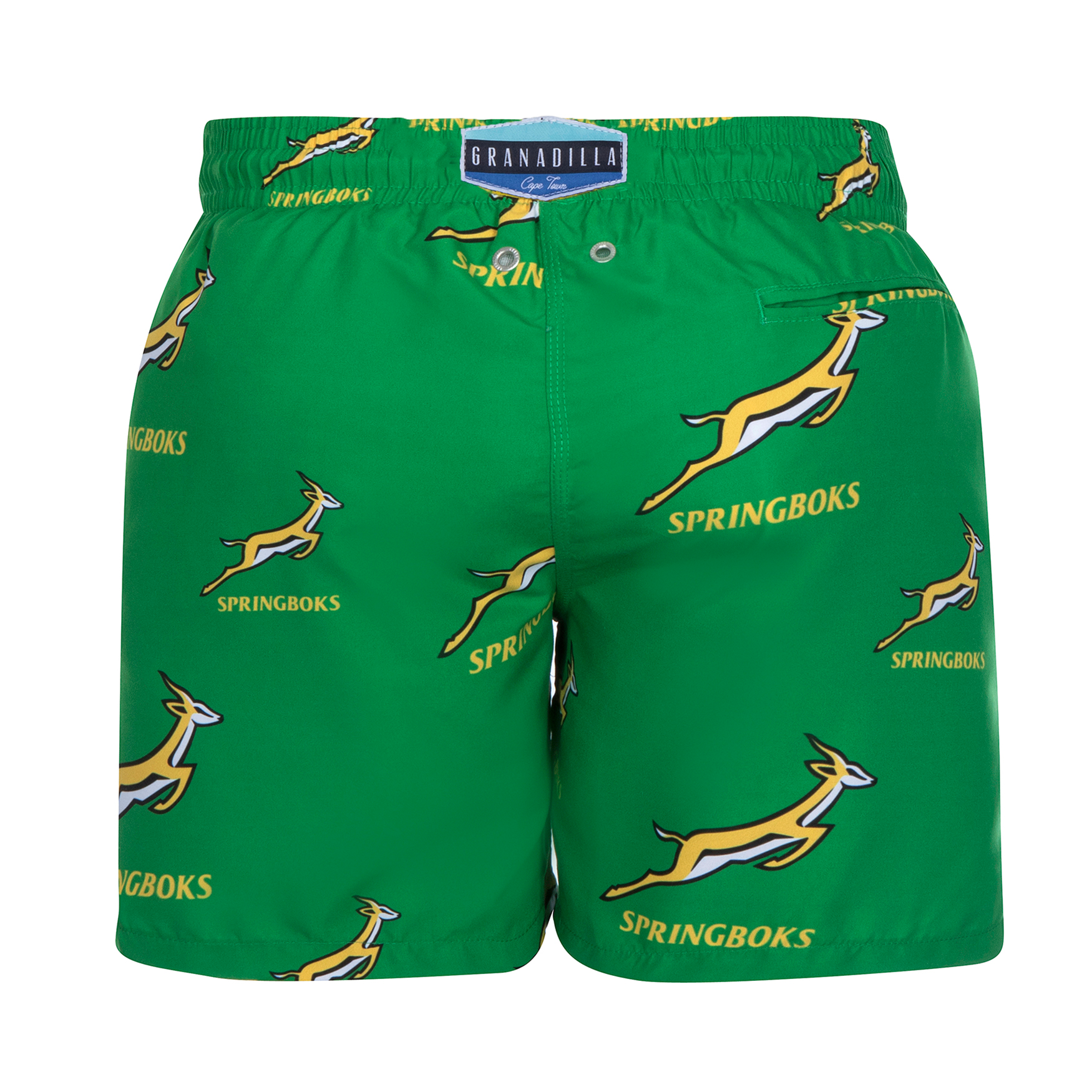 Mid-Length Swim Shorts | Springbok / Green