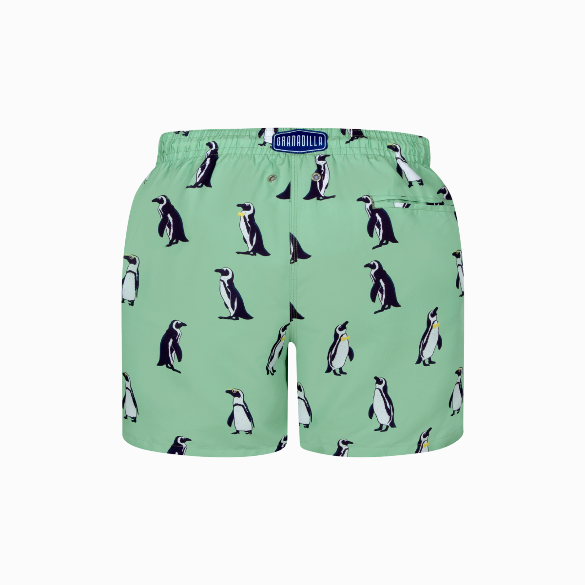 Mid-length Swim Shorts | Penguins / Mint