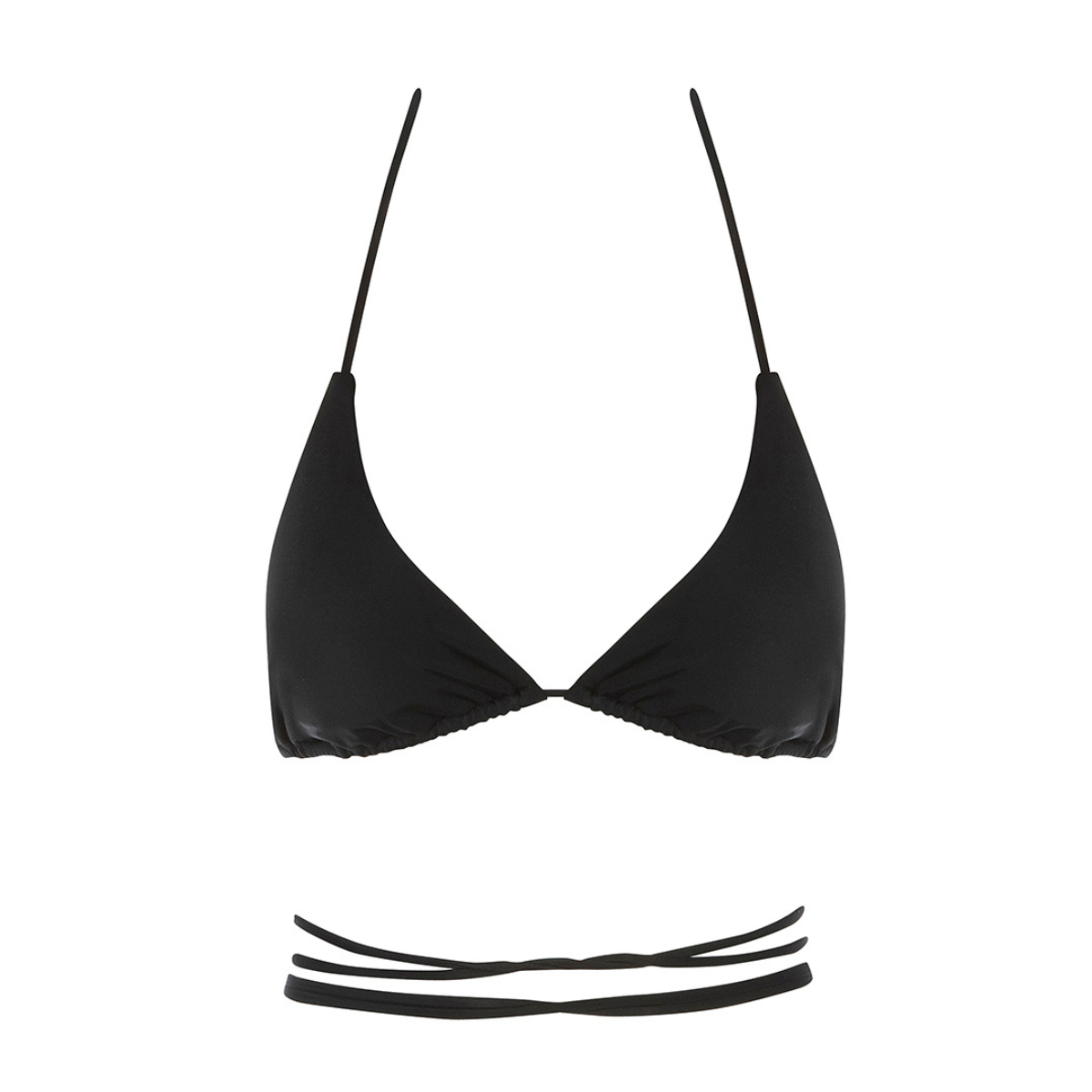 Strappy Bikini Top | Black