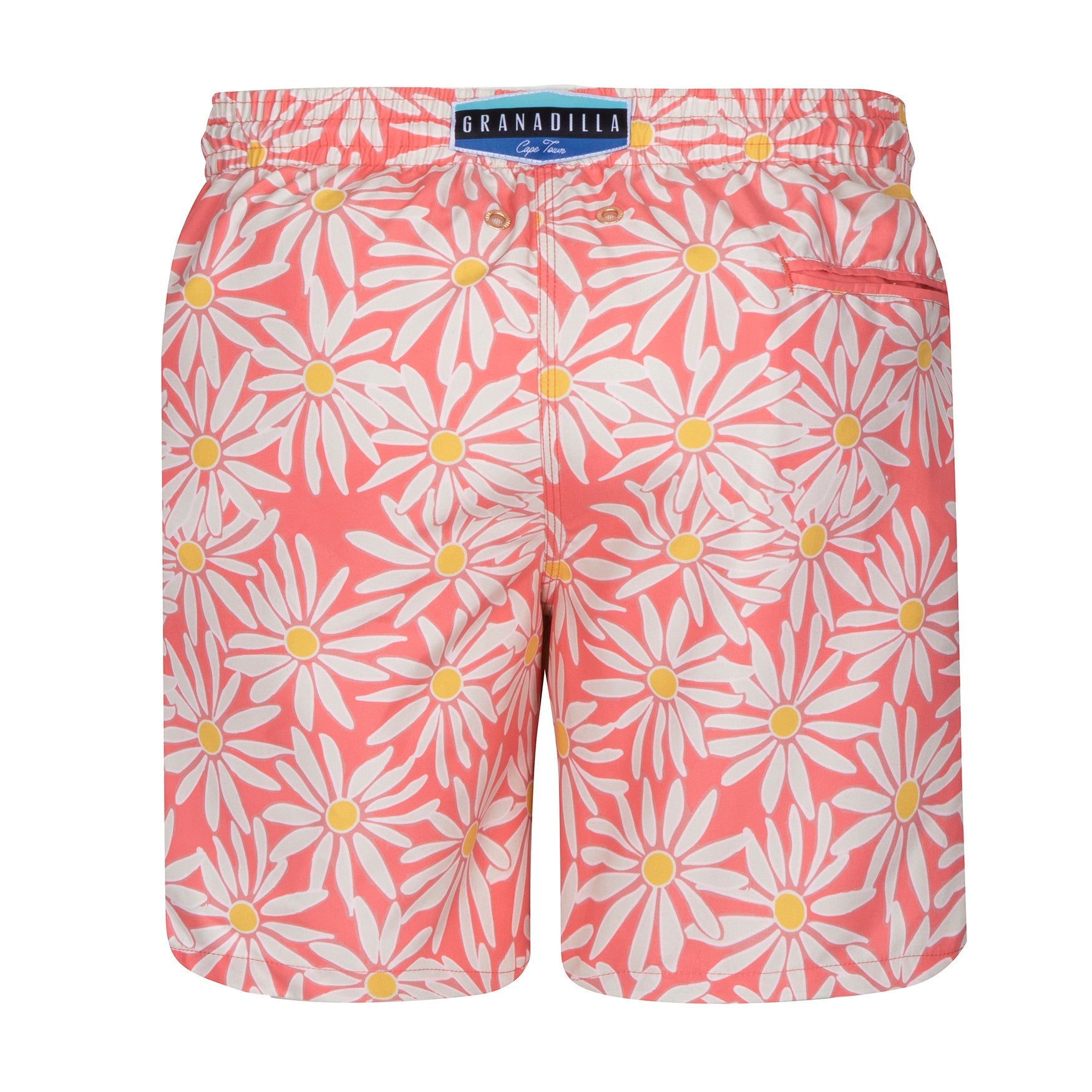 Mid-length Swim Shorts | Daisies / Pink