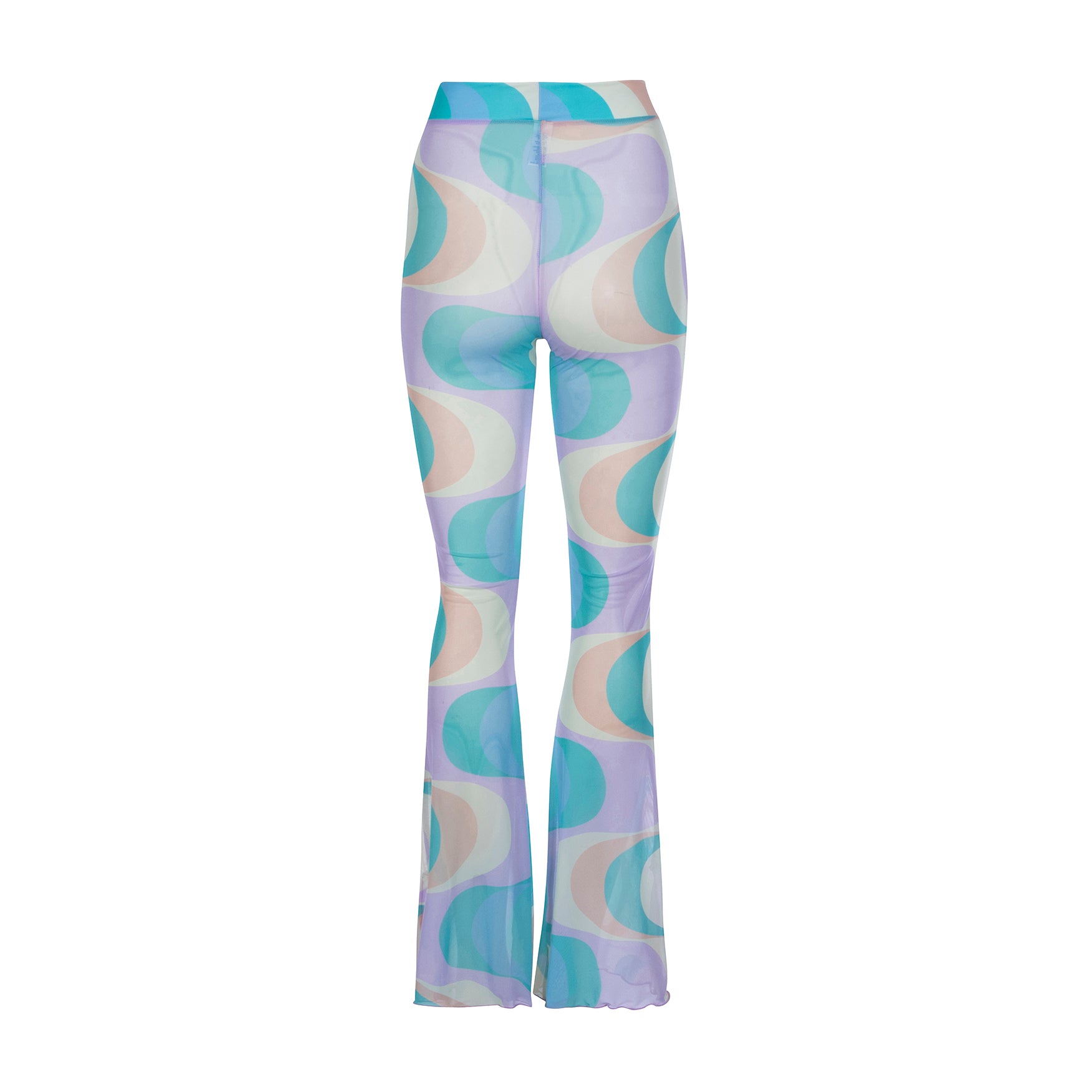 Mesh Flare Pants | Candy Waves