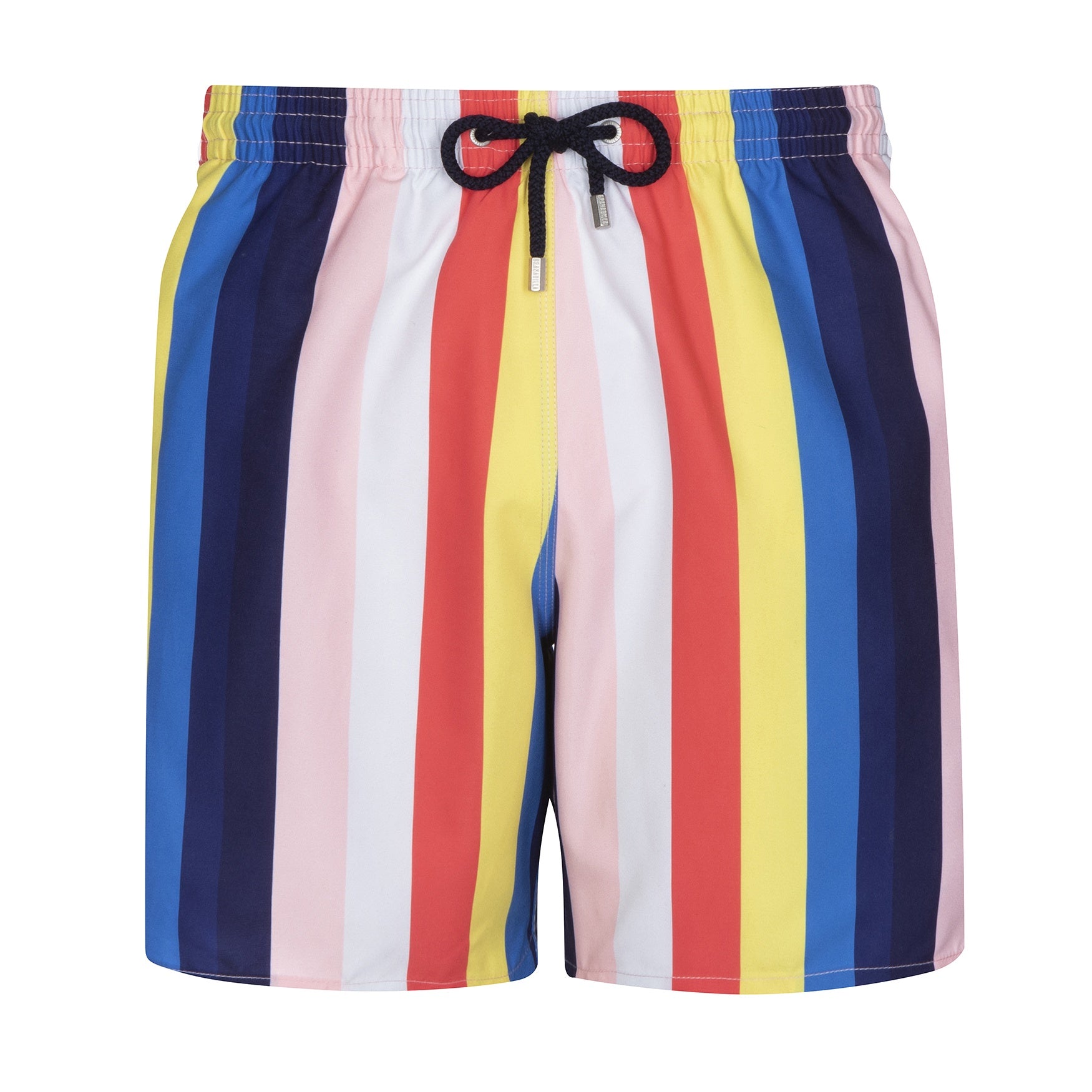Mid-length Swim Shorts | Stripes / Bright