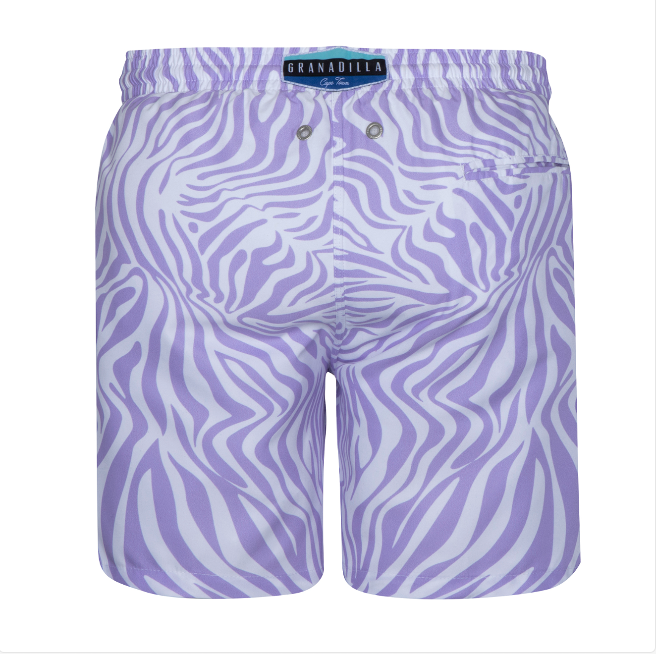 Mid-length Swim Shorts | Zebra / Lilac
