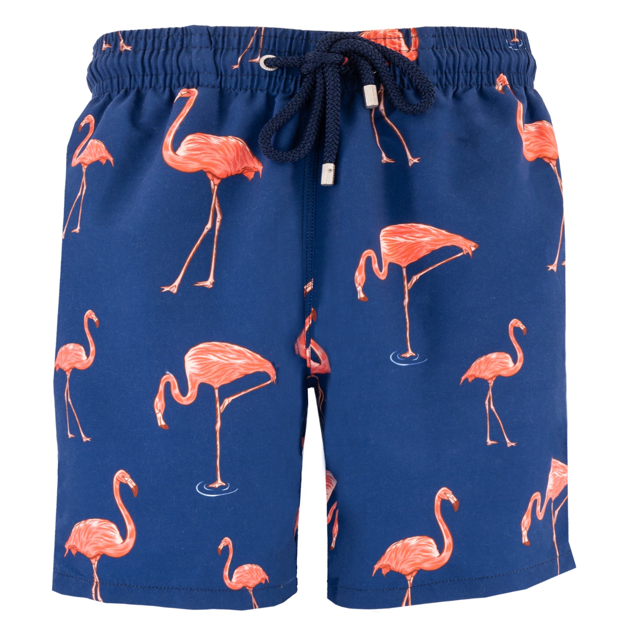 Long Swim Shorts | Big Flamingo / Navy